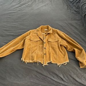 Adorable corduroy mustard yellow shacket size L